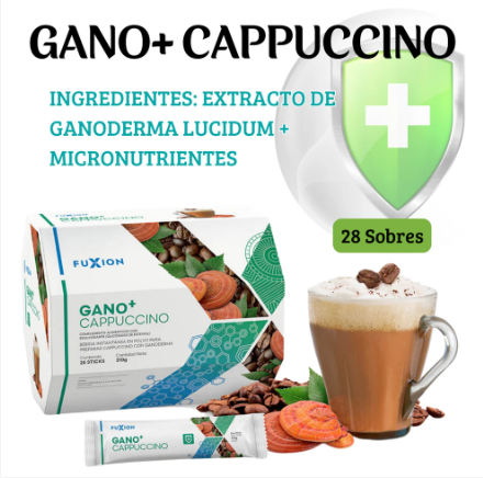 GANO+ CAPPUCCINO DE FUXION Ganoderma Lucidum+ Micronutriente
