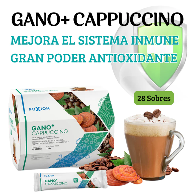 GANO+ CAPPUCCINO DE FUXION Ganoderma Lucidum+ Micronutriente